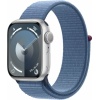 Silver Aluminum Case צבע רצועה Winter Blue Sport Loop גודל רצועה One Size
