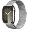 Silver Stainless Steel Case with Silver Milanese Loop