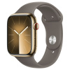 Gold Stainless Steel Case with M/L Clay Sport Band