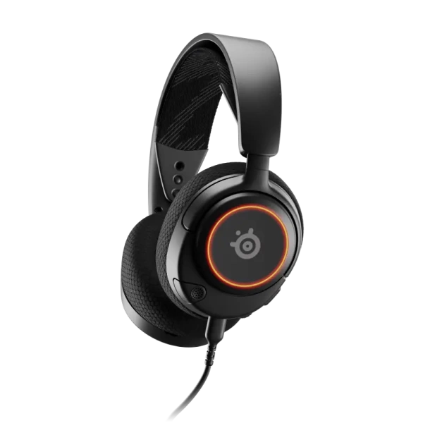 אוזניות גיימינג חוטיות Steelseries Arctis Nova 3 עם תאורת RGB ומיקרופון