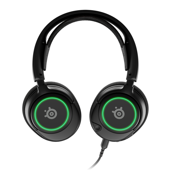 ⁦אוזניות גיימינג חוטיות Steelseries Arctis Nova 3 עם תאורת RGB ומיקרופון⁩ – תמונה ⁦4⁩