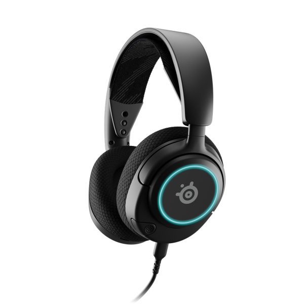 ⁦אוזניות גיימינג חוטיות Steelseries Arctis Nova 3 עם תאורת RGB ומיקרופון⁩ – תמונה ⁦3⁩