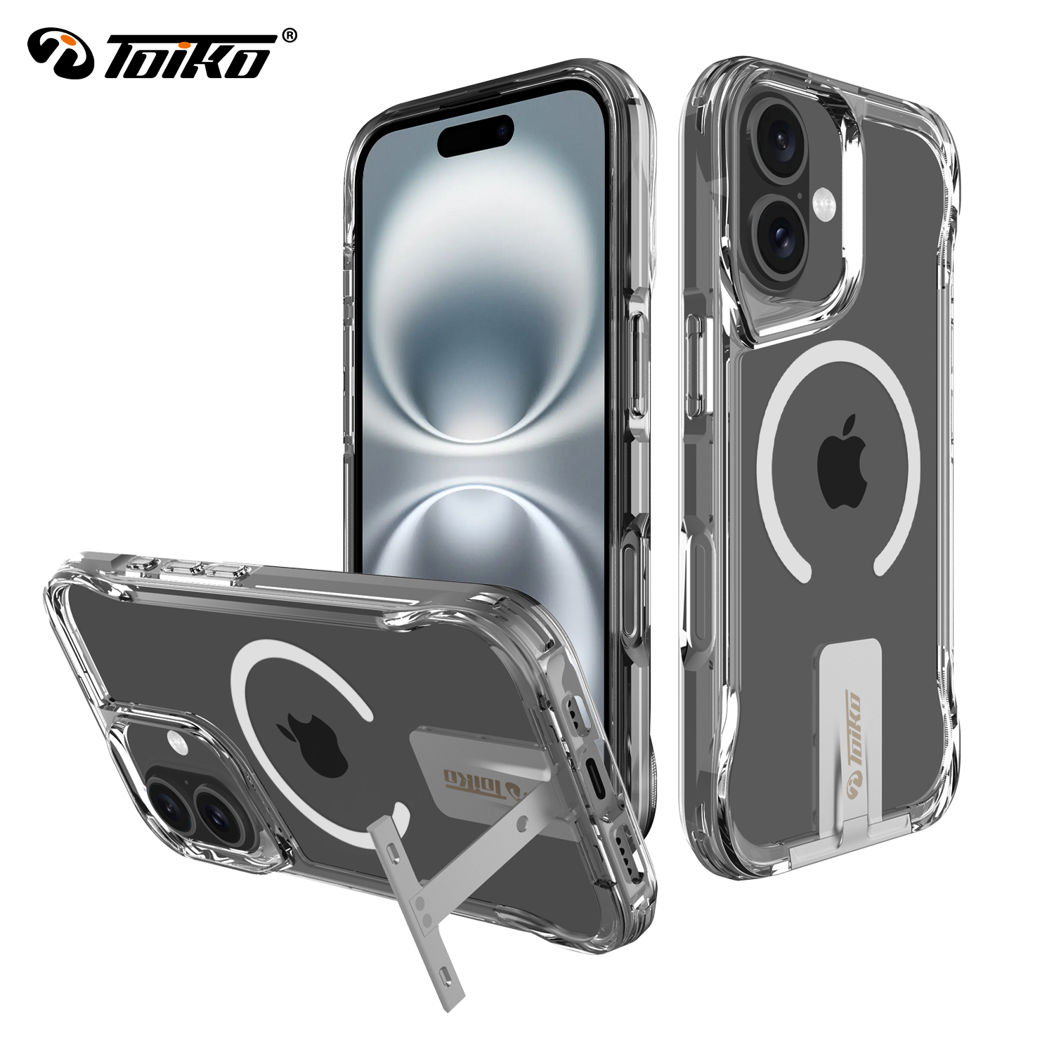 כיסוי Toiko Titan MagStand תומך MagSafe ל-  Apple iPhone 16PLUS.
