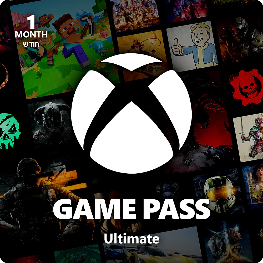 כרטיס Game Pass Ultimate לחודש 1מבית Xbox
