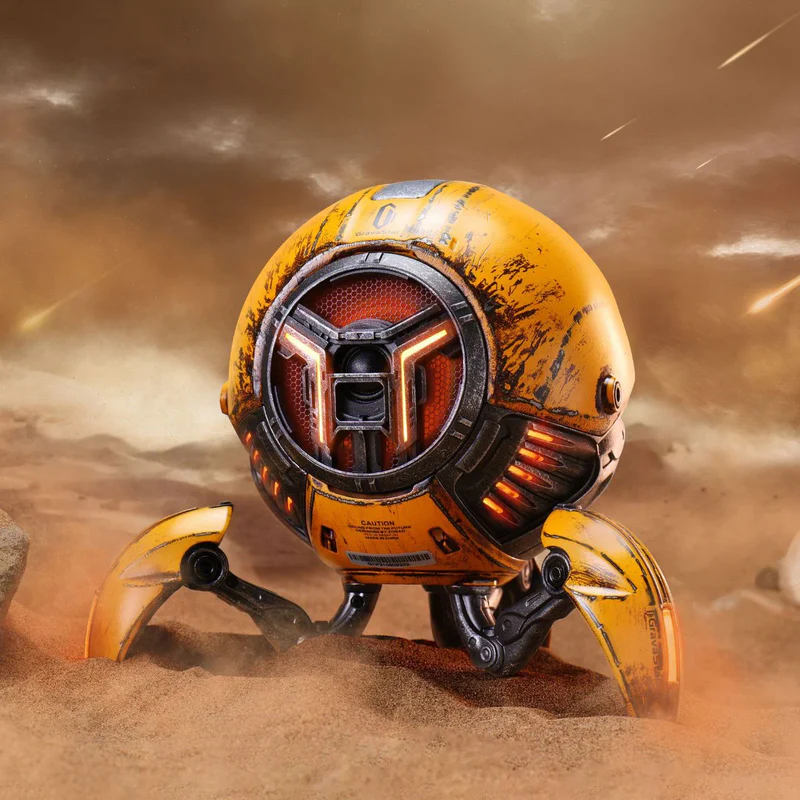 רמקול Bluetooth נייד GravaStar Mars Pro - מהדורת Battle Worn Yellow