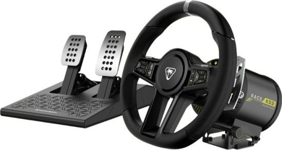 סט הגה ודוושות מגנטיות למחשב ול-Xbox דגם VelocityOne Race KD3 מבית Turtle Beach