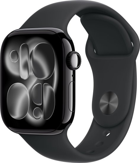 שעון חכם Apple Watch 42mm Series 11 GPS + Cellular צבע שעון Jet Black Aluminium צבע רצועה Black Sport Band גודל רצועה S/M